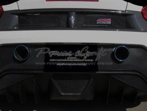 POWER CRAFT HYBRID EXHAUST MUFFLER SYSTEM WITH BLACK TAIL FOR FERRARI F430 SCUDERIA FERRARI F430 16M SCUDERIA P-FE390101-BKT