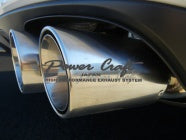 POWER CRAFT HYBRID EXHAUST MUFFLER SYSTEM WITH BLACK TAIL FOR PORSCHE PANAMERA PANAMERA 4  P-PO470102-BKT