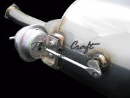 POWER CRAFT HYBRID EXHAUST MUFFLER SYSTEM WITH BLACK TAIL FOR MERCEDES BENZ 500E P-BE660101-BKT