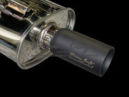 POWER CRAFT EXHAUST MUFFLER SYSTEM UNDER DIFFERENTIAL WITH BLACK TAIL FOR TOYOTA AE86 P-TO010102-BKT