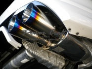 POWER CRAFT EXHAUST MUFFLER SYSTEM FOR PORSCHE PANAMERA HYBRID  P-PO470106 - Black Hawk Japan