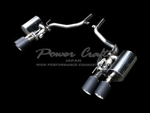 POWER CRAFT HYBRID EXHAUST MUFFLER SYSTEM WITH BLACK TAIL FOR MASERATI GHIBLI 2017.11 -  P-MAS800111-BKT