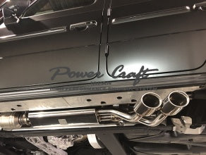 POWER CRAFT HYBRID EXHAUST SYSTEM WITH BLACK TAIL FOR MERCEDES BENZ G63 AMG  P-BE190101-BKT