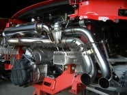 POWER CRAFT HYBRID EXHAUST MUFFLER SYSTEM WITH BLACK TAIL FOR AUDI R8 5.2 V10 SPIDER P-AU710101-BKT