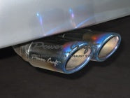 POWER CRAFT HYBRID EXHAUST MUFFLER SYSTEM WITH BLACK TAIL FOR MERCEDES BENZ 500E P-BE660101-BKT