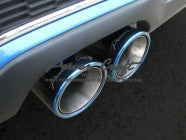 POWER CRAFT HYBRID EXHAUST MUFFLER SYSTEM WITH BLACK TAIL FOR MINI COOPER S R56 P-BM550101-BKT