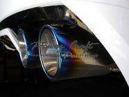 POWER CRAFT EXHAUST MUFFLER SYSTEM WITH BLACK TAIL FOR PORSCHE PANAMERA PANAMERA 4  P-PO470101-BKT