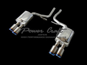POWER CRAFT EXHAUST MUFFLER SYSTEM WITH BLACK TAIL FOR PORSCHE PANAMERA S PANAMERA 4S  P-PO470103-BKT