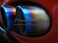 POWER CRAFT HYBRID EXHAUST MUFFLER SYSTEM WITH BLACK TAIL FOR AUDI R8 5.2 V10 SPIDER P-AU710101-BKT