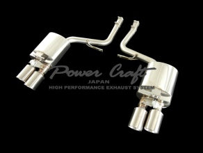 POWER CRAFT HYBRID EXHAUST MUFFLER SYSTEM WITH BLACK TAIL FOR PORSCHE PANAMERA PANAMERA 4  P-PO470102-BKT