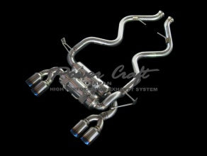POWER CRAFT HYBRID EXHAUST MUFFLER SYSTEM WITH BLACK TAIL FOR BMW E92 M3 P-BM520103-BKT
