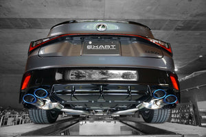 EXART ONE MUFFLER CARBON FIBER OVAL TAILPIPE (110MM X 70MM 4 PIECES) EXHAUST EXHAUST FOR LEXUS IS500 5BA-USE30 2UR-GSE EA02-LX114-C