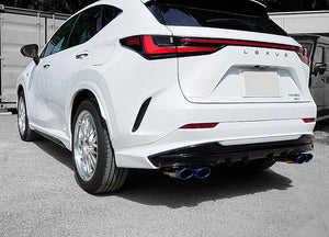 EXART ONE MUFFLER SPORTS SOUND STAINLESS STEEL OVAL TAILPIPE (110MM X 70MM 4 PIECES) EXHAUST EXHAUST FOR LEXUS NX350 5BA-TAZA25 T24A EA02-LX113-S