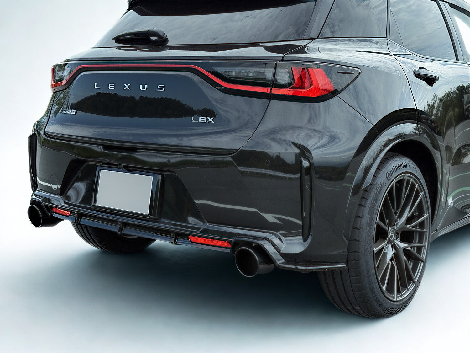 EXART IVSC MUFFLER CARBON FIBER CIRCULAR Φ114 TAILPIPE. EXHAUST EXHAUST FOR LEXUS LBX MORIZO RR 4BA-GAYA16 G16E-GTS EA01-LX114-C