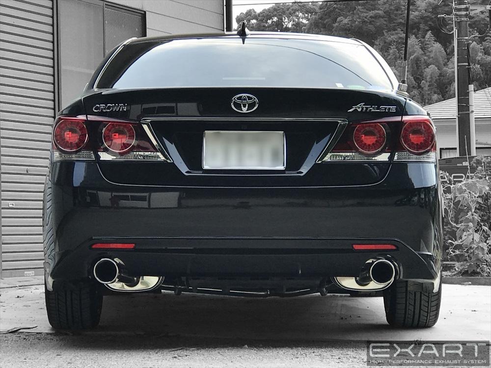 EXART ONE MUFFLER TITANIUM Φ101 TAIL EXHAUST EXHAUST FOR TOYOTA CROWN ATHLETE 2.0 TURBO DBA-ARS210 8AR-FTS EA02-TY105-T-TITANIUM-Φ101-TAIL