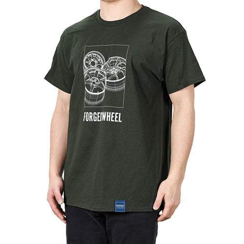 RAYS OFFICIAL T-SHIRT 30S-G FOREST GREEN M FOR  7409030020136 - Black Hawk Japan