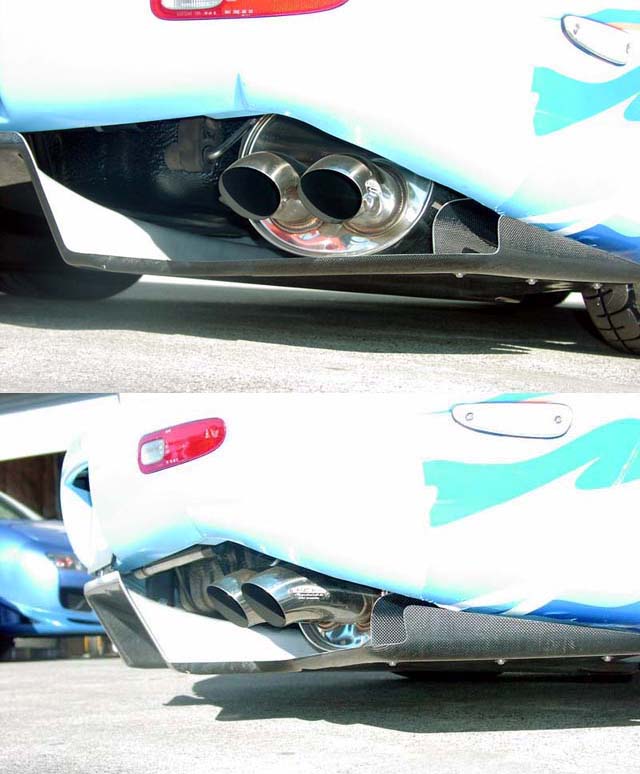 RE-AMEMIYA TWIN DOLPHIN TAIL MUFFLER FOR MAZDA RX-7 FD3S M0-022036-032