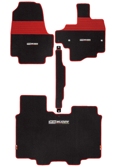 MUGEN SPORTS MAT BLACK × RED FOR N-BOX JF3 JF4 08P15-XNH-K2S0-RD