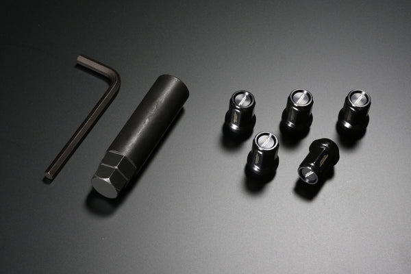 MONSTER SPORT HEPTAGON WHEEL NUTS M12XP1.25 16PCS BLACK 684516-0020BK