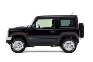 DAMD LITTLE B EXTERIOR 5 PIECE KIT BONNET MEDIUM GRAY FRONT BUMPER COARSE GRAIN SILVER X COARSE GRAIN MATTE BLACK REAR BUMPER COTTON WHITE X COARSE GRAIN MATTE BLACK FOR SUZUKI JIMNY SIERRA JB74  DAMD-00060