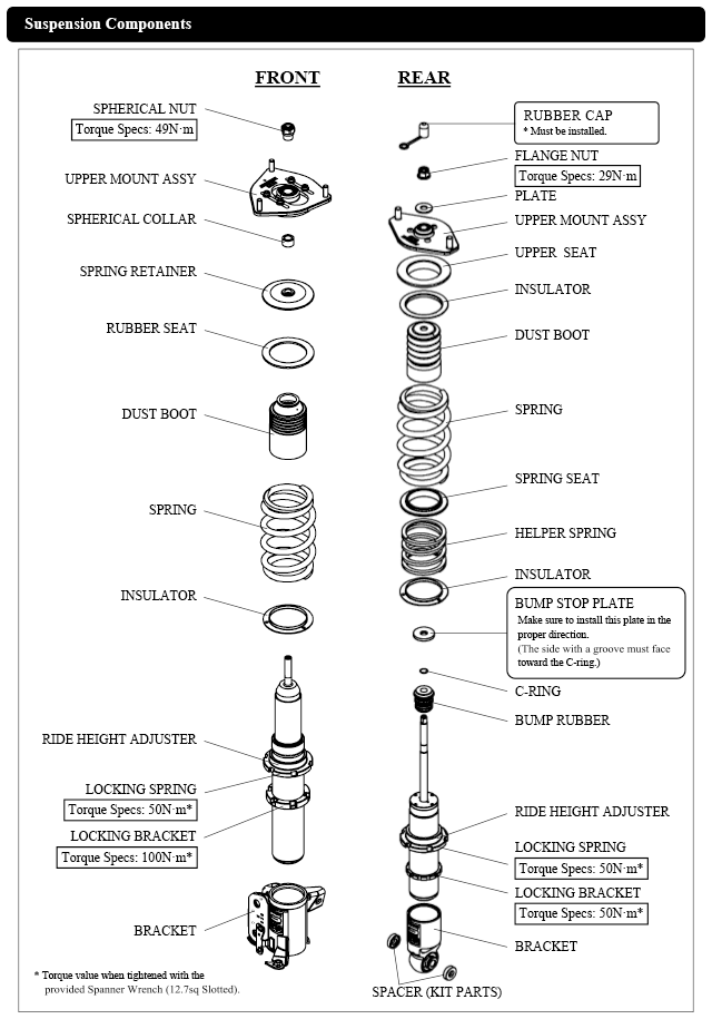 HKS HIPERMAX SERIES OPTION PARTS UPPER SEAT SET 2 PCS SET FOR  1799-SA011