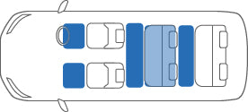 KARO GRAN SISAL NAVY BLACK FLOOR MATS FOR Nissan Serena C23 GRAN-SISAL-818-NAVY-BLACK