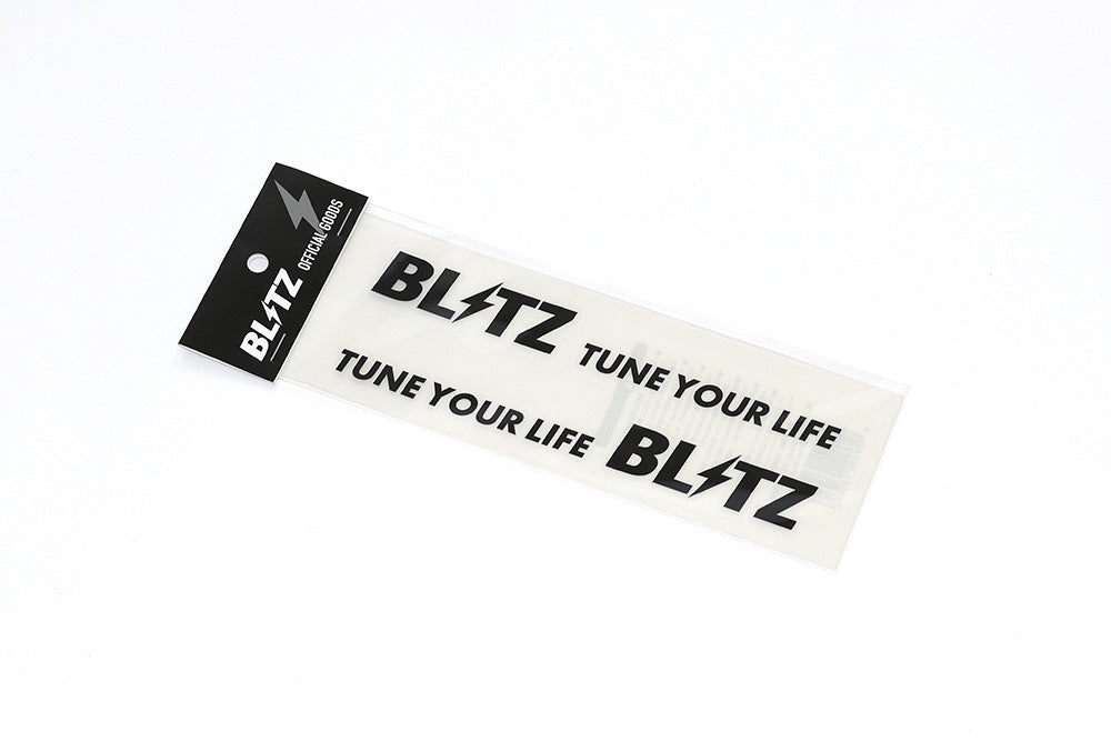 BLITZ TUNE YOUR LIFE STICKER BLACK 185MM (2 SHEETS) 13561