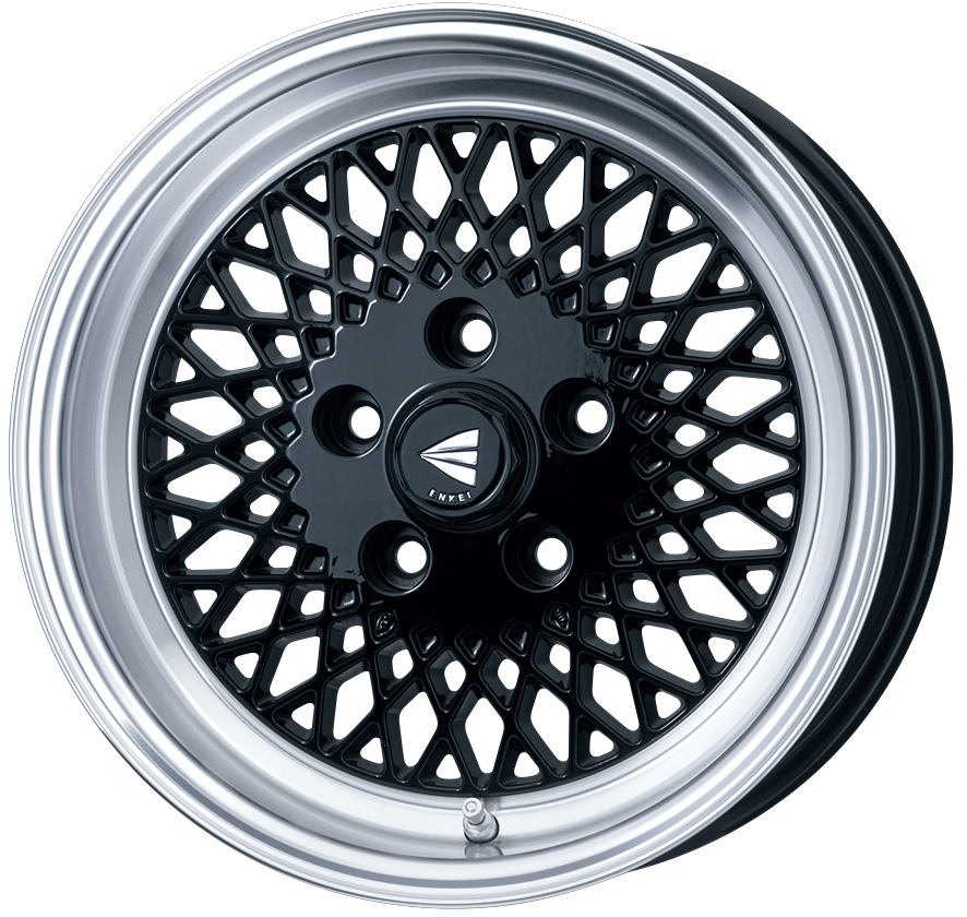 ENKEI ENKEI NEO CLASSIC ENKEI92 16X5.5J 100X4 45 BLACK WITH MACHINED LIP ENKEI-01522