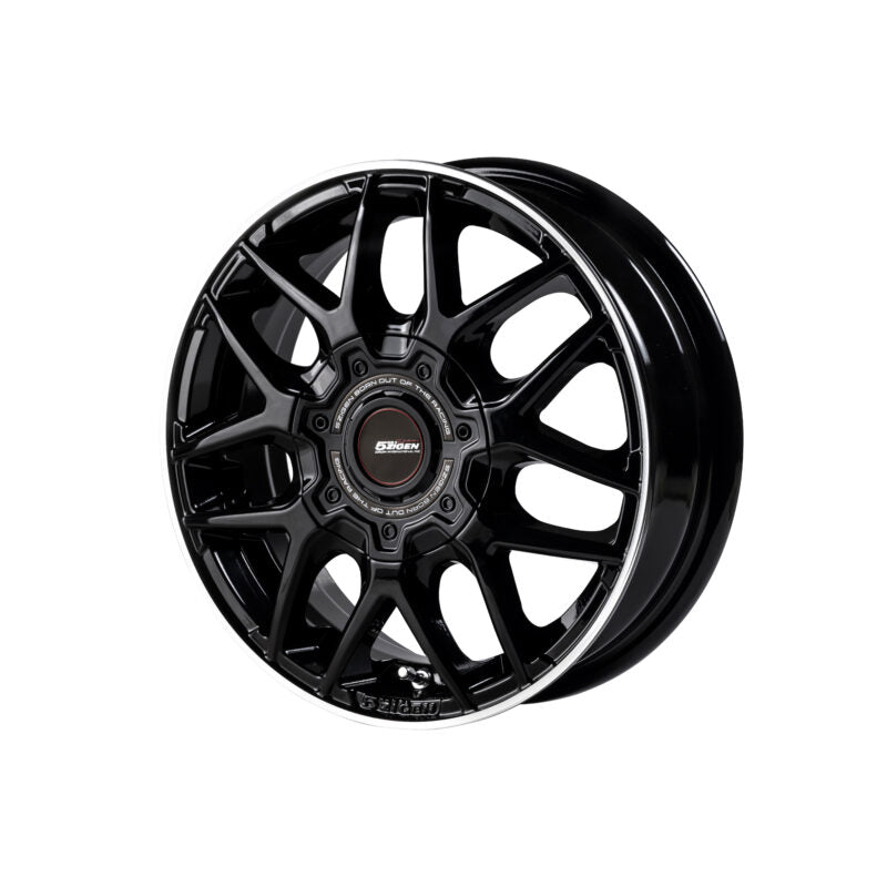 5ZIGEN TF500 XC-M 14X4.5 +43 4-100 BLACK-POLISH XCM4454340BP