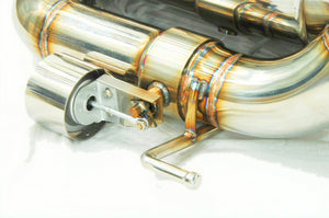 KREISSIEG CAT-BACK F1 SOUND VALVETRONIC EXHAUST SYSTEM STAINLESS STEEL FLOATING CURL TAIL SANDBLASTED KSG LOGO MARK FOR ALFA ROMEO 147 GTA AL147GTA-05-STAINLESS