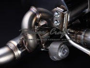 POWER CRAFT HYBRID EXHAUST MUFFLER SYSTEM BLACK TAIL FOR FERRARI FF P-FE860102-BKT