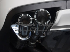 POWER CRAFT TURBO HYBRID EXHAUST MUFFLER SYSTEM WITH BLACK TAIL FOR MASERATI QUATTROPORTE TURBO V8 2WD 3.8L P-MAS790101-BKT