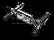 POWER CRAFT HYBRID EXHAUST MUFFLER SYSTEM WITH BLACK TAIL FOR FERRARI F8 TRIBUTE P-FE1140101-SE-BKT