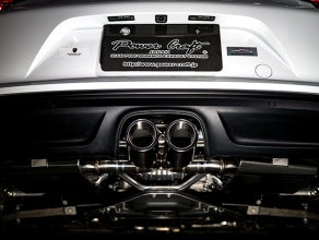 POWER CRAFT HYBRID EXHAUST MUFFLER SYSTEM WITH BLACK TAIL FOR PORSCHE 718 BOXSTER PORSCHE 718 CAYMAN  P-PO600101-BKT - Black Hawk Japan