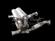 POWER CRAFT HYBRID EXHAUST MUFFLER SYSTEM WITH BLACK TAIL FOR FERRARI F430 SCUDERIA FERRARI F430 16M SCUDERIA P-FE390101-BKT