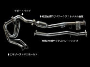POWER CRAFT INTERMEDIATE CAT STRAIGHT PIPE FOR SUBARU BRZ ZD8 P-SU270130