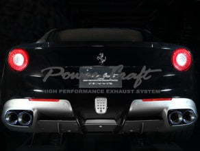 POWER CRAFT HYBRID EXHAUST MUFFLER SYSTEM TITAN TAIL WITH X TUBE  FOR FERRARI F12 TDF P-FE1030101-SE