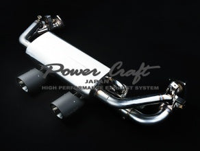 POWER CRAFT HYBRID EXHAUST MUFFLER SYSTEM WITH BLACK TAIL FOR PORSCHE 991.2 CARRERA PORSCHE 991.2 CARRERA S PORSCHE 991.2 GTS P-PO580104-BKT