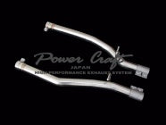 POWER CRAFT TURBO HYBRID EXHAUST MUFFLER SYSTEM WITH BLACK TAIL FOR MASERATI QUATTROPORTE TURBO V6 2WD 3.0L P-MAS790102-BKT