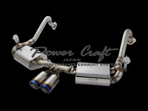 POWER CRAFT HYBRID EXHAUST MUFFLER SYSTEM WITH BLACK TAIL FOR PORSCHE 981 CAYMAN BOXSTER  P-PO490101-BKT