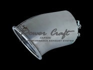 POWER CRAFT SINGLE TAIL REAR MUFFLER WITH TITANIUM TAIL WITH MATTE BLACK FINISH FOR SUBARU BRZ ZD8 P-SU270126-BKT