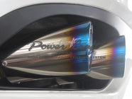 POWER CRAFT HYBRID EXHAUST MUFFLER SYSTEM WITH BLACK TAIL FOR MASERATI GRAN TURISMO P-MAS780101-BKT