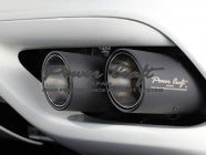 POWER CRAFT HYBRID EXHAUST MUFFLER SYSTEM BLACK TAIL WITH X TUBE FOR FERRARI FF P-FE860102-SE-BKT