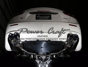 POWER CRAFT HYBRID EXHAUST MUFFLER SYSTEM WITH BLACK TAIL FOR MASERATI GHIBLI 2017.11 -  P-MAS800111-BKT