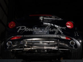 POWER CRAFT HYBRID EXHAUST MUFFLER SYSTEM WITH BLACK TAIL FOR ALFA ROMEO 4C P-AL950101-BKT
