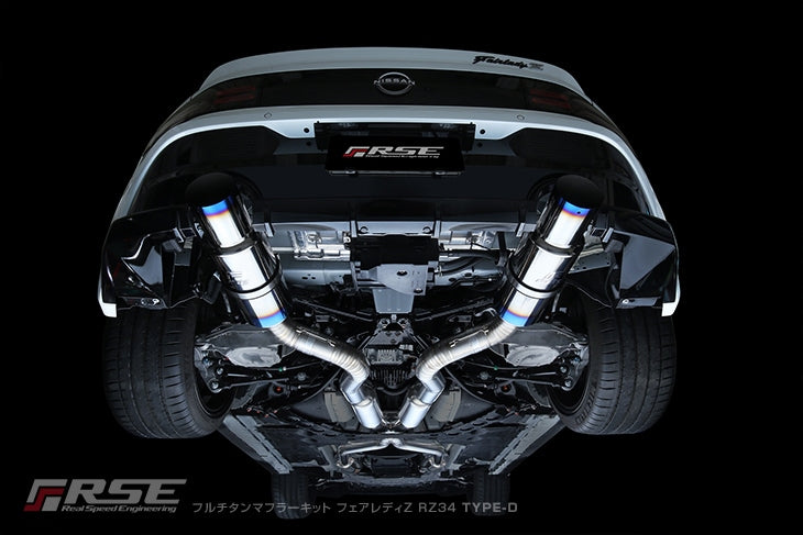 RSE FULL TITANIUM MUFFLER EXHAUST TYPE-D FOR NISSAN FAIRLADY Z RZ34 VR30 RB6090-NS21D