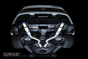 RSE FULL TITANIUM MUFFLER EXHAUST TYPE-D FOR NISSAN FAIRLADY Z RZ34 VR30 RB6090-NS21D