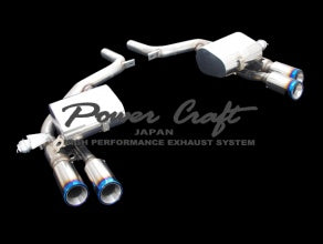 POWER CRAFT HYBRID EXHAUST MUFFLER SYSTEM WITH BLACK TAIL FOR MASERATI GRAN TURISMO P-MAS780101-BKT