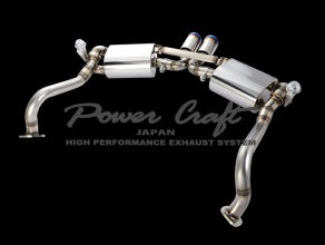 POWER CRAFT HYBRID EXHAUST MUFFLER SYSTEM EARLY MODEL WITH BLACK TAIL FOR PORSCHE 987 BOXSTER PORSCHE 987 CAYMAN ZENKI P-PO500101-BKT
