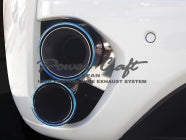 POWER CRAFT HYBRID EXHAUST MUFFLER SYSTEM WITH BLACK TAIL FOR FERRARI CALIFORNIA 30 P-FE440103-BKT